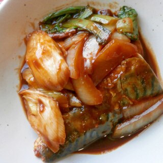 鯖と野菜の味噌煮